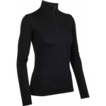 Icebreaker Oasis Half Zip Women_BLACK