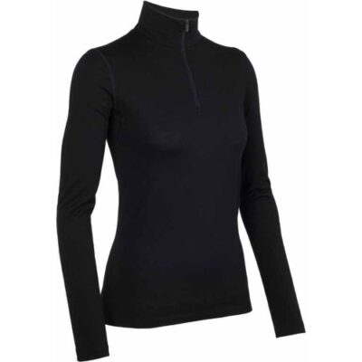 Icebreaker Oasis Half Zip Women_BLACK