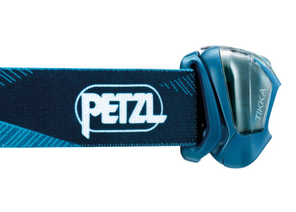 Petzl Tikka_blauw detail zijkant