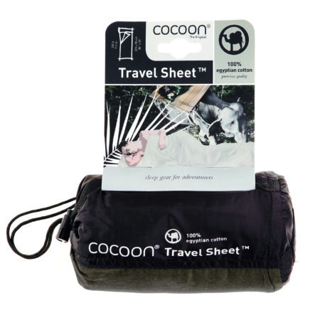 Cocoon Travelsheet Egyptian Cotton_Khaki_verpakking